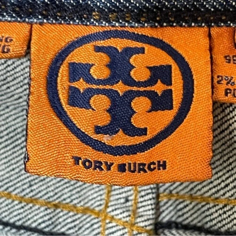 Tory Burch Tory Classic Bootcut Blue Jean